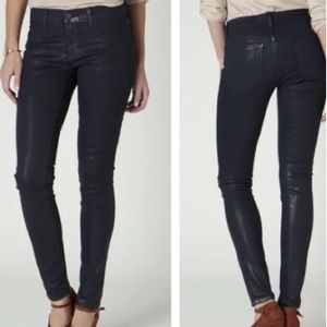 Jbrand Glory Coated Mid Rise Skinny Leggings Size 29